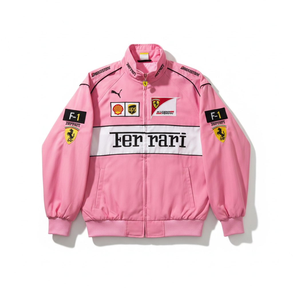 Ferrari Vintage Racing Jacket PINK